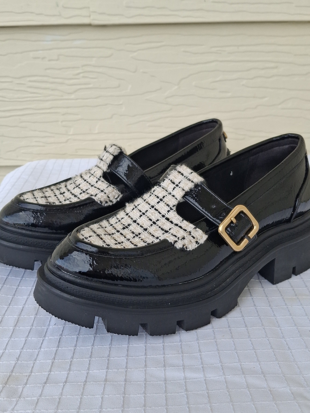 Circus NY By Sam Edelman Women's Payson Loafer Black/Vanilla Bean 6.5 Medium